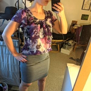 Flowy purple dressy shirt